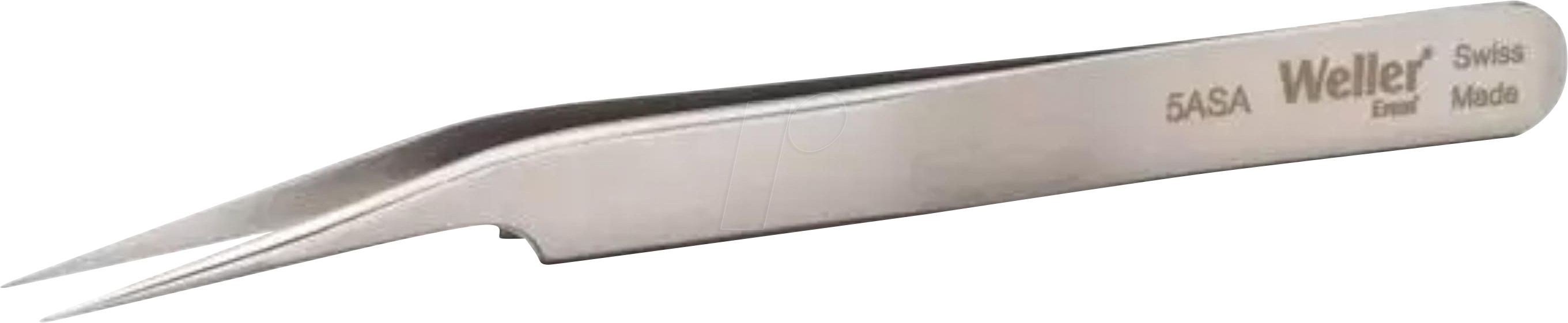 EREM 5ASA - Präzisionspinzette, abgewinkelt 15°, ausgespart, 115 mm