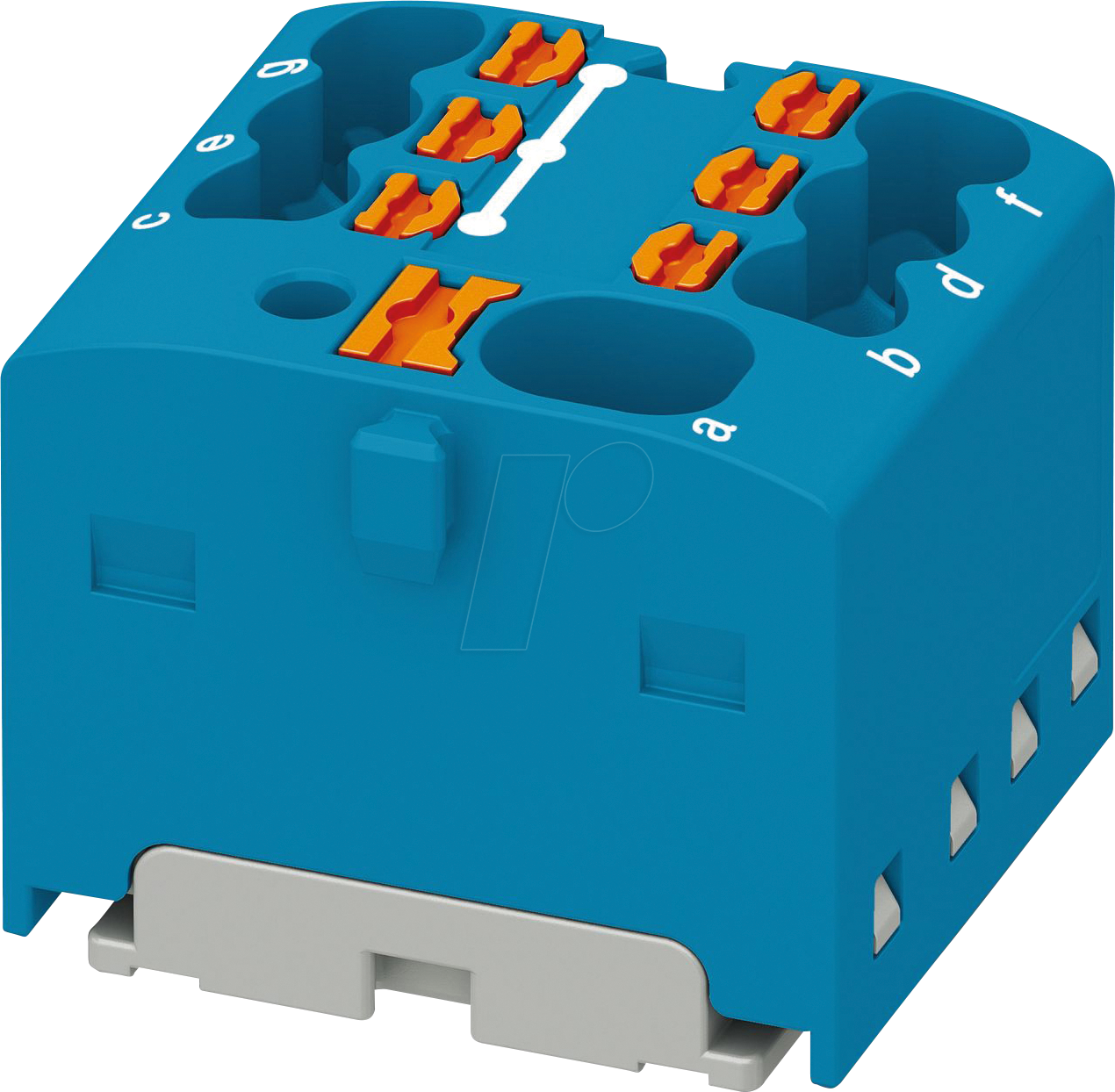 PHOE 1047479 - Verteilerblock PTFIX, 4/6x1,5, blau