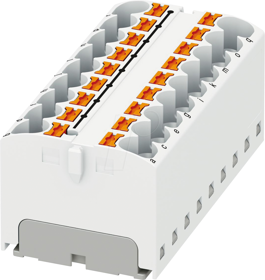 PHOE 3273846 - Verteilerblock PTFIX, 18x4, weiß