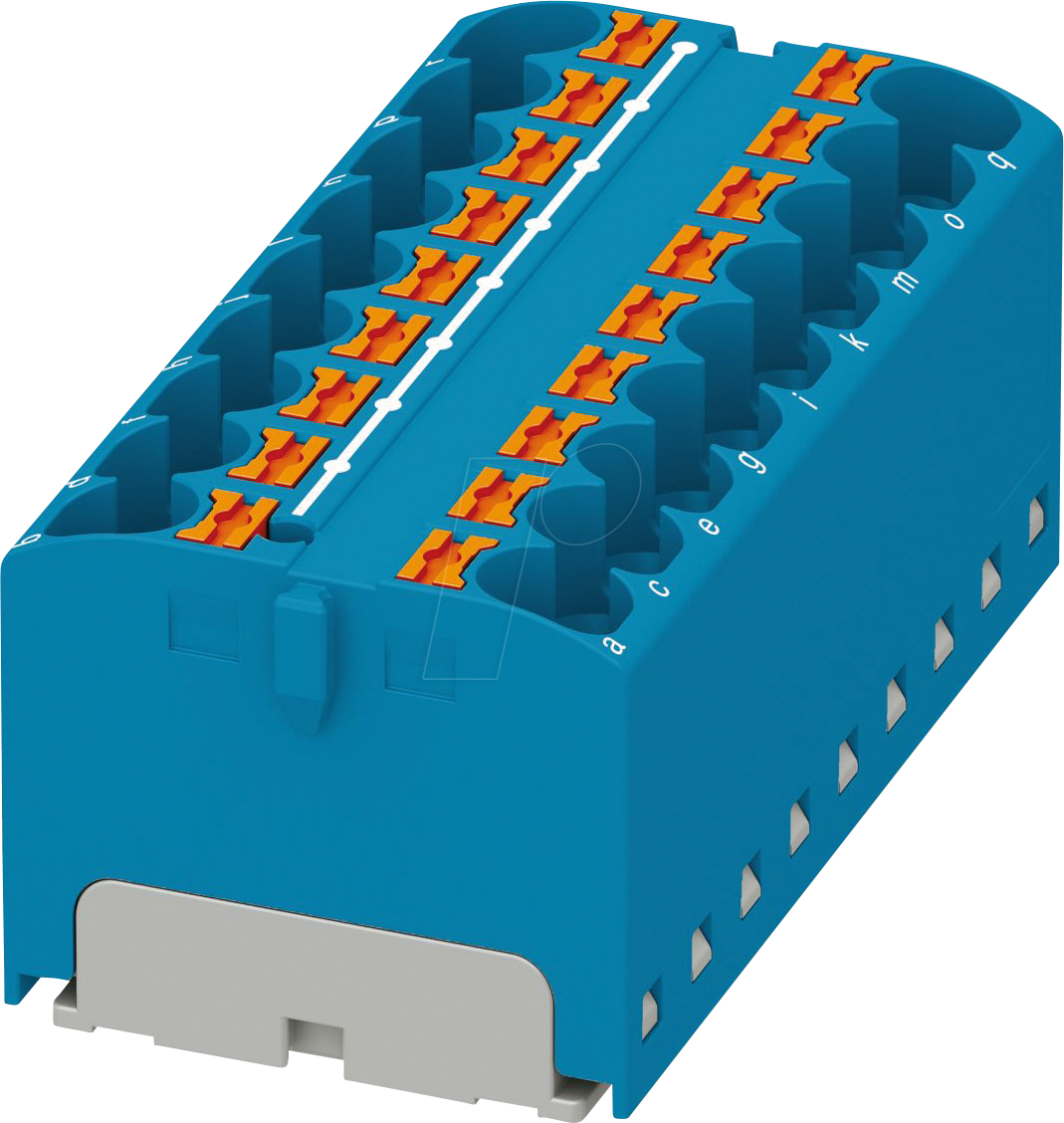 PHOE 3273968 - Verteilerblock PTFIX, 18x4, blau