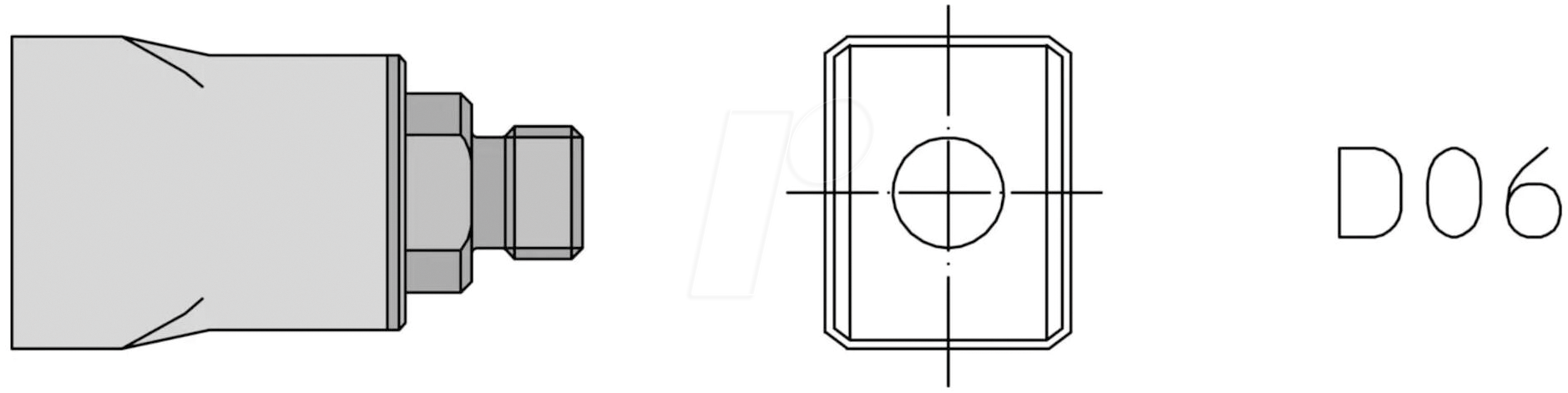 WE T0058727782N - D06 Heißluftdüse 13,0X10,0