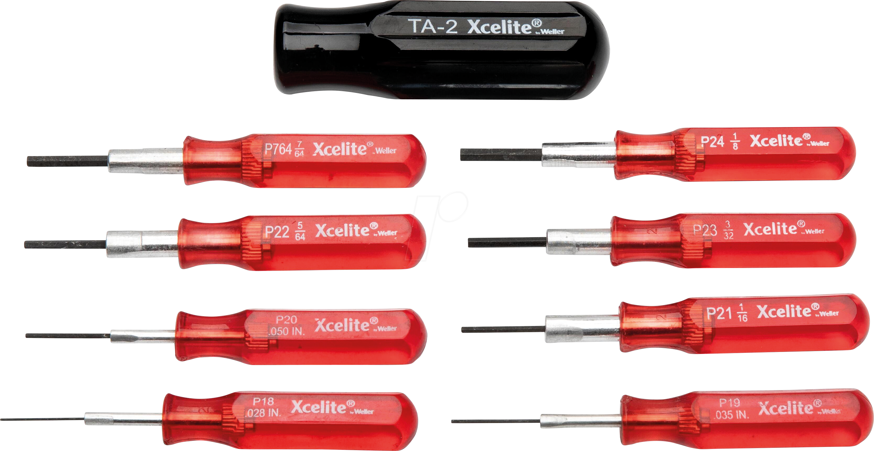 WEX PS89N - 9-teiliges Mini-Sechskant-Schraubendreher-Set - Zoll-Größen