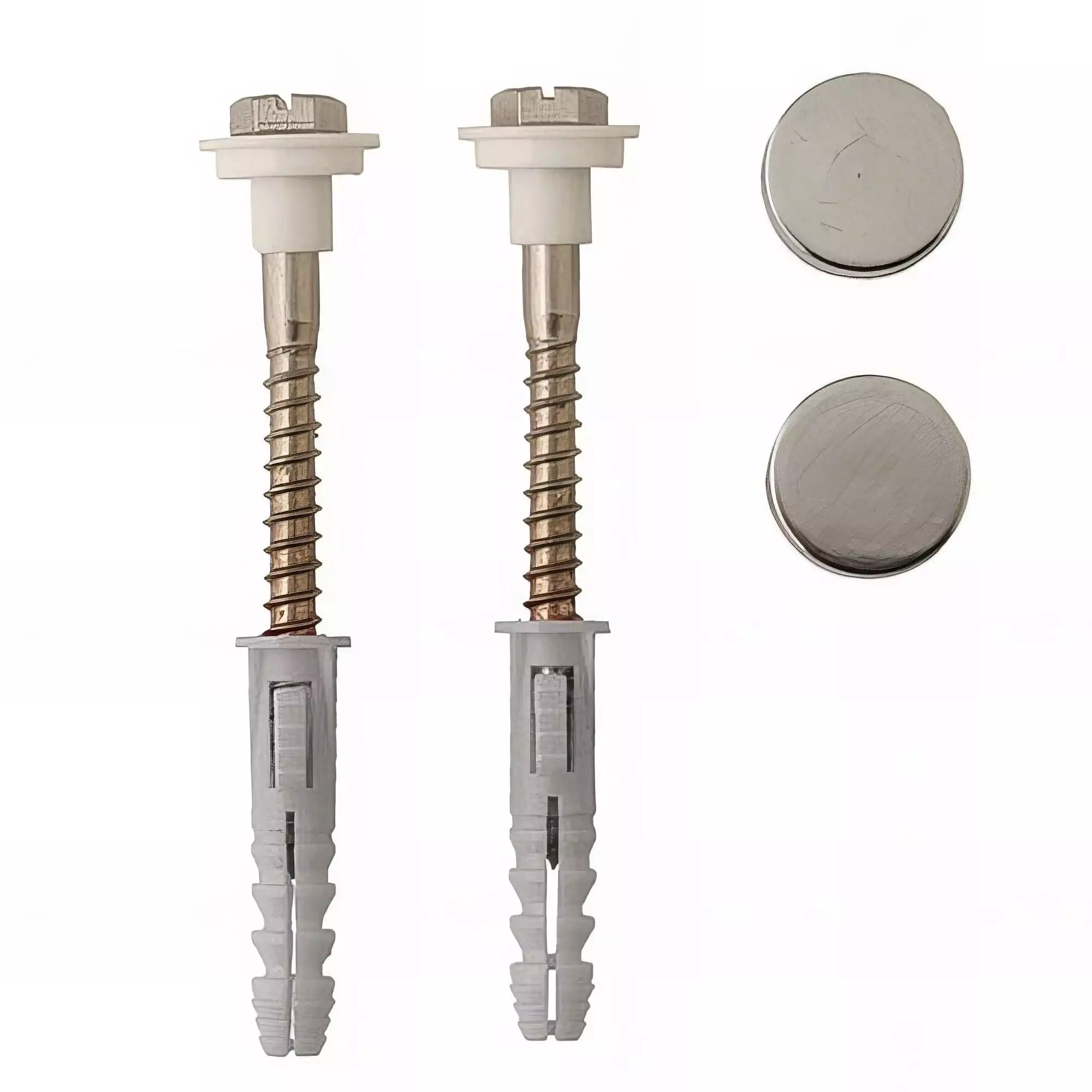 Scell-it - Befestigungssatz WC/Bidet, Sechskantkopf mit Schlitz - 6 x 70 mm FS60045
