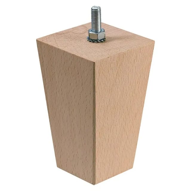 Hettich Möbelfuß Vasio, 120x70x70 mm, Buche, M8 Gewinde