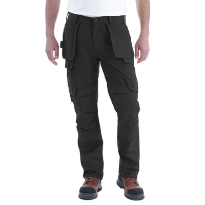 Herren Arbeitshose Relaxed Fit STEEL MULTIPOCKET PANT, schwarz, Größe W34/L34