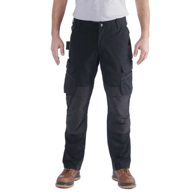 Herren Arbeitshose Relaxed Fit STEEL CARGO PANT, schwarz, Größe W32/L32