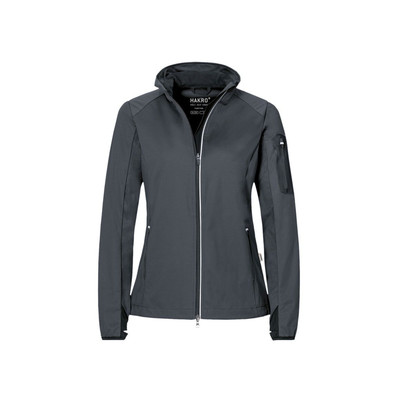 Damen Light-Softshelljacke Sidney 256, anthrazit, Größe 4XL