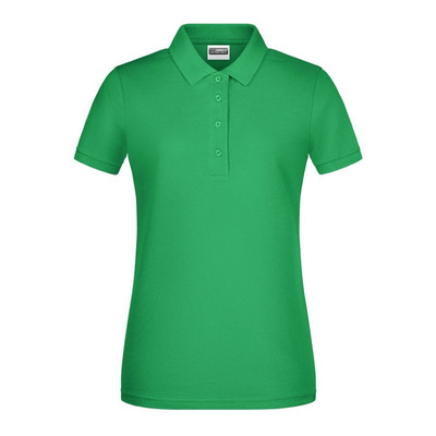 Damen Basic Poloshirt 8009, farn-grün, Größe S