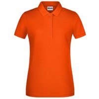 Damen Basic Poloshirt 8009, dunkel-orange, Größe S Bild 2