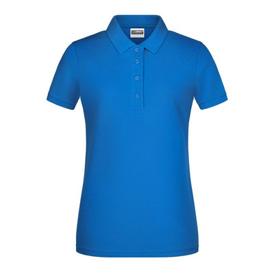 Damen Basic Poloshirt 8009, königs-blau, Größe S