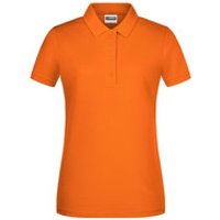 Damen Basic Poloshirt 8009, orange, Größe L Bild 2