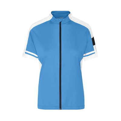 Damen Cooldry® Rad Shirt Longzip JN453, kobalt-blau, Größe L