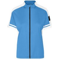 Damen Cooldry® Rad Shirt Longzip JN453, kobalt-blau, Größe L Bild 2