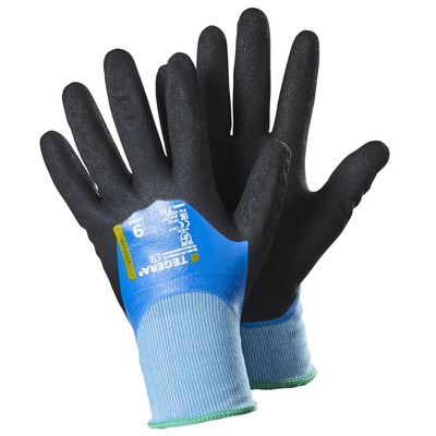 Arbeitshandschuhe TEGERA 737, Kat. II, blau/schwarz, Gr. 7