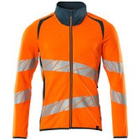 Sweatshirt mit Reißverschluss - ACCELERATE SAFE - hi-vis Orange/Dunkelpetroleum, Gr. 5XL Bild 2