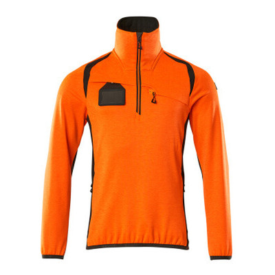 Fleecepullover mit kurzem Reißverschluss - ACCELERATE SAFE - hi-vis Orange/Dunkelanthrazit, Gr. 5XL