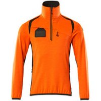 Fleecepullover mit kurzem Reißverschluss - ACCELERATE SAFE - hi-vis Orange/Dunkelanthrazit, Gr. 5XL Bild 2