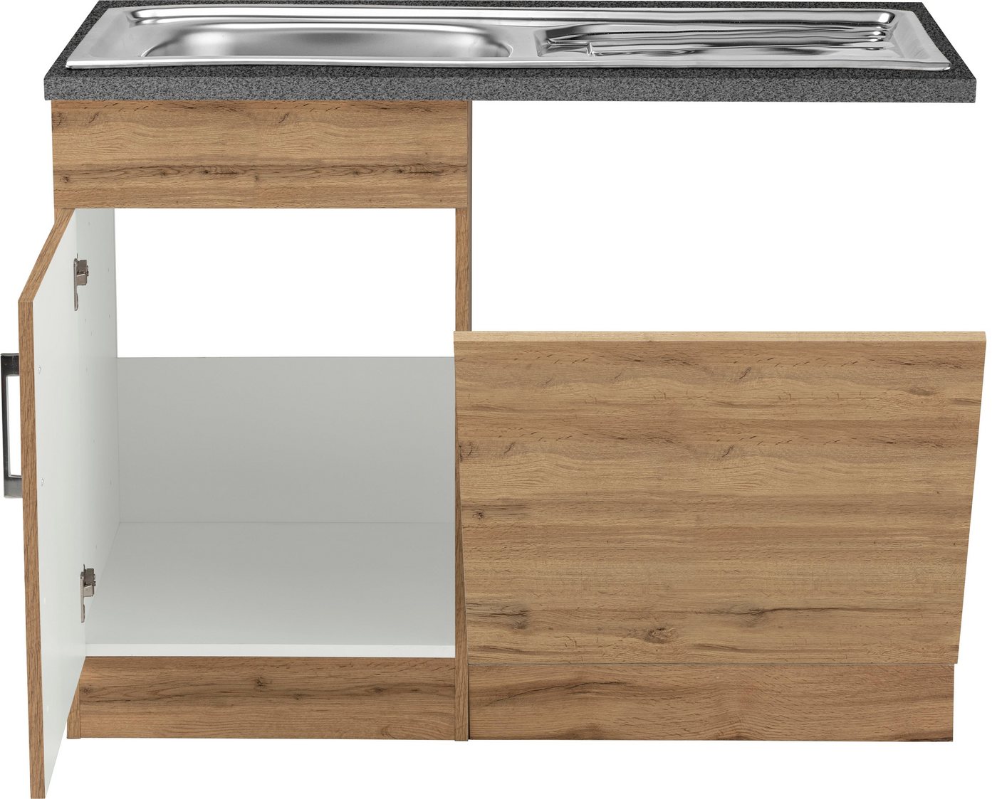 KOCHSTATION Spülenschrank KS-Colmar 110 cm, Front und Sockelblende für teilintegrierten Geschirrspüler Bild 5
