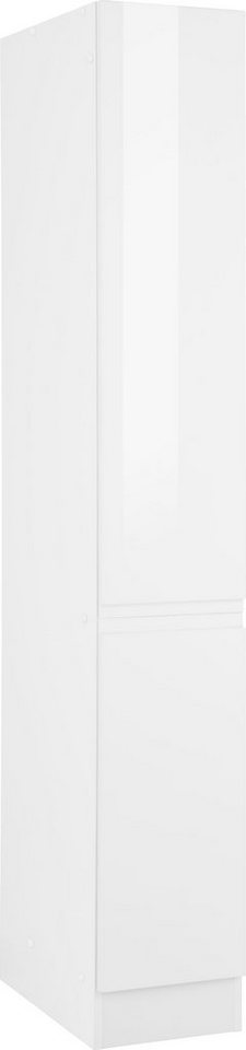 KOCHSTATION Apothekerschrank KS-Virginia,neu in verbesserter Ausführung (Stauraum, Softclose) Breite 30 cm, Höhe 200 cm, 2 Auszüge, Soft-Close-Funktion