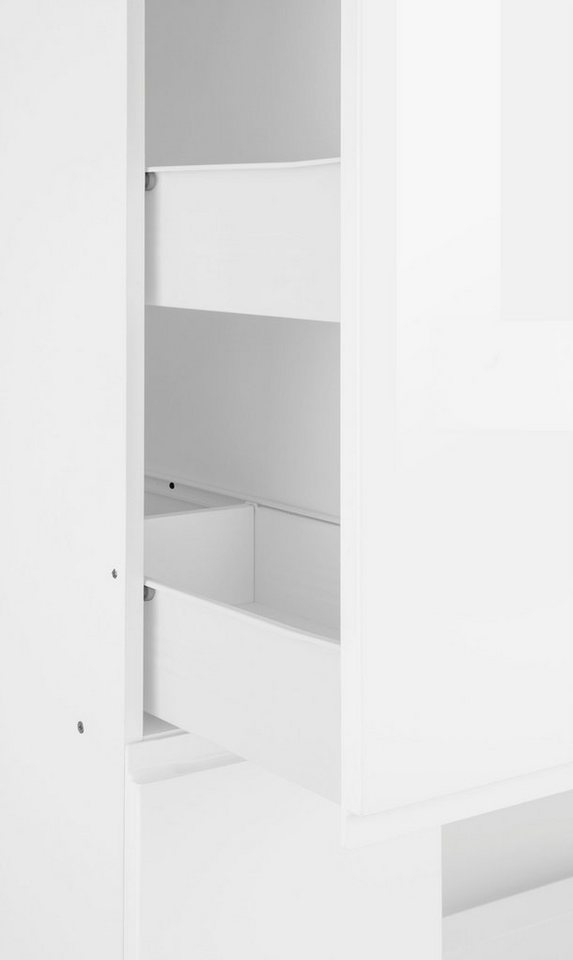 KOCHSTATION Apothekerschrank KS-Virginia,neu in verbesserter Ausführung (Stauraum, Softclose) Breite 30 cm, Höhe 200 cm, 2 Auszüge, Soft-Close-Funktion Bild 3