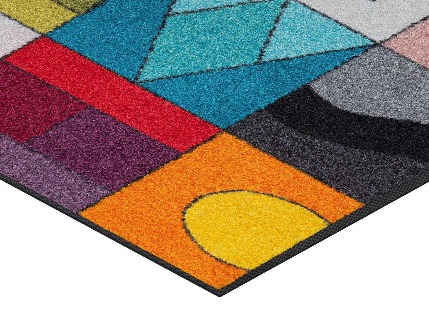 wash+dry by Kleen-Tex Teppich Momix, rechteckig, Höhe: 7 mm, modernes Patchwork Design, rutschhemmend, waschbar Bild 4