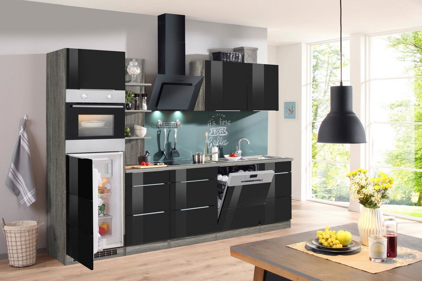 KOCHSTATION Kochfeldumbauschrank KS-Brindisi 60 cm breit, für autarkes Kochfeld Bild 2