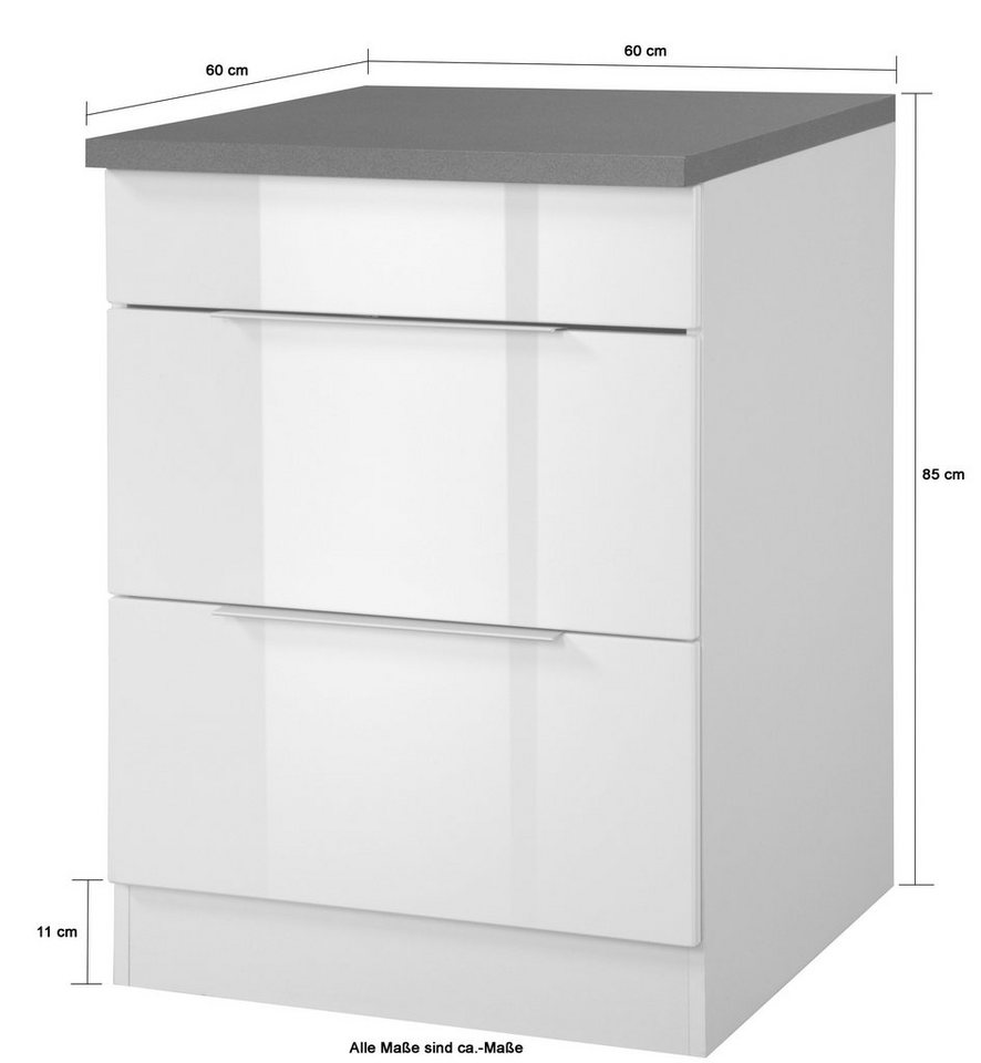 KOCHSTATION Kochfeldumbauschrank KS-Brindisi 60 cm breit, für autarkes Kochfeld Bild 4