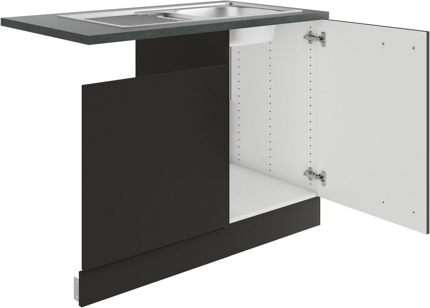 OPTIFIT Spülenschrank Palma Breite 110 cm, geeignet für teilintegrierte Geschirrspüler Bild 3