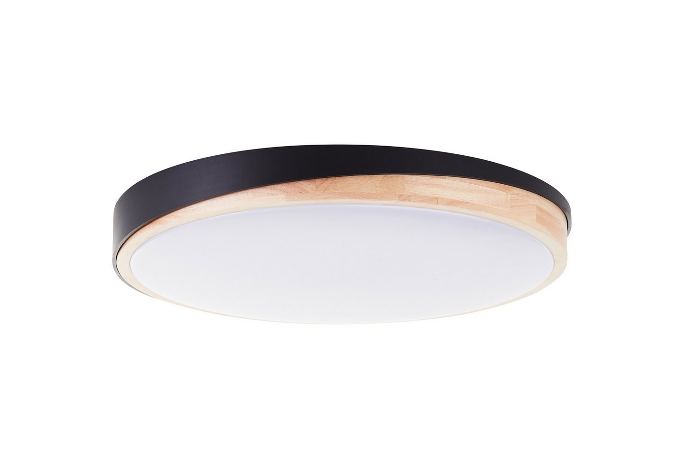 Brilliant LED Deckenleuchte Baarlo, CCT - über Fernbedienung, Dimmfunktion, Nachtlichtfunktion, Timerfunktion, LED fest integriert, warmweiß - kaltweiß, Ø 50 cm, 4500 lm, 3000-6500 K, dimmbar, Fernbedienung, Holz/Metall Bild 5