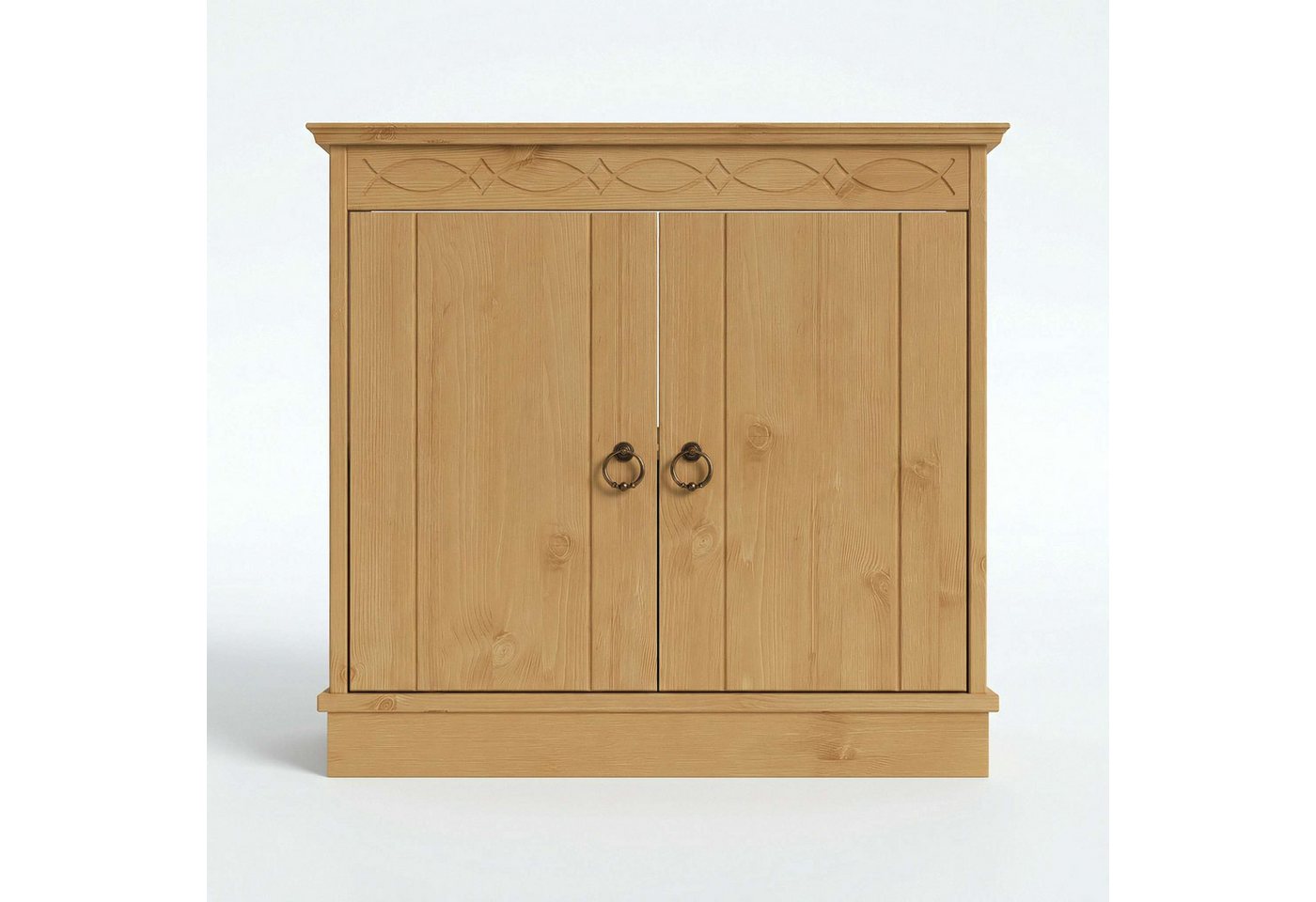 OTTO home Waschbeckenunterschrank Indra, Badschrank, Badmöbel, Badezimmerschrank (B/T/H: 64/32/60 cm) aus massiver Kiefer, 2 Türen, FSC®-zertifiziert Bild 2