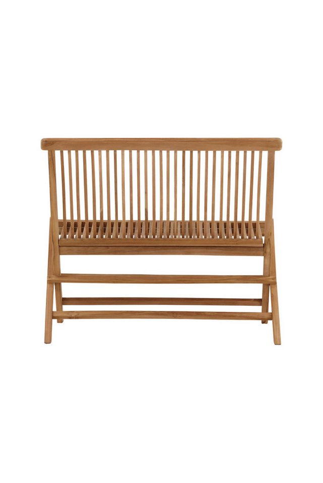 Venture Home Gartenlounge-Bank Ghana, robuste Holzbank für hohen Sitzkomfort, Sitzbank minimalistisch, Teakoptik, komfortabel Bild 3