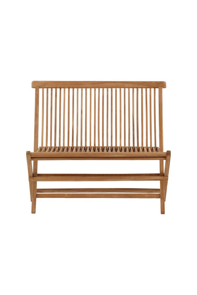 Venture Home Gartenlounge-Bank Ghana, robuste Holzbank für hohen Sitzkomfort, Sitzbank minimalistisch, Teakoptik, komfortabel Bild 4