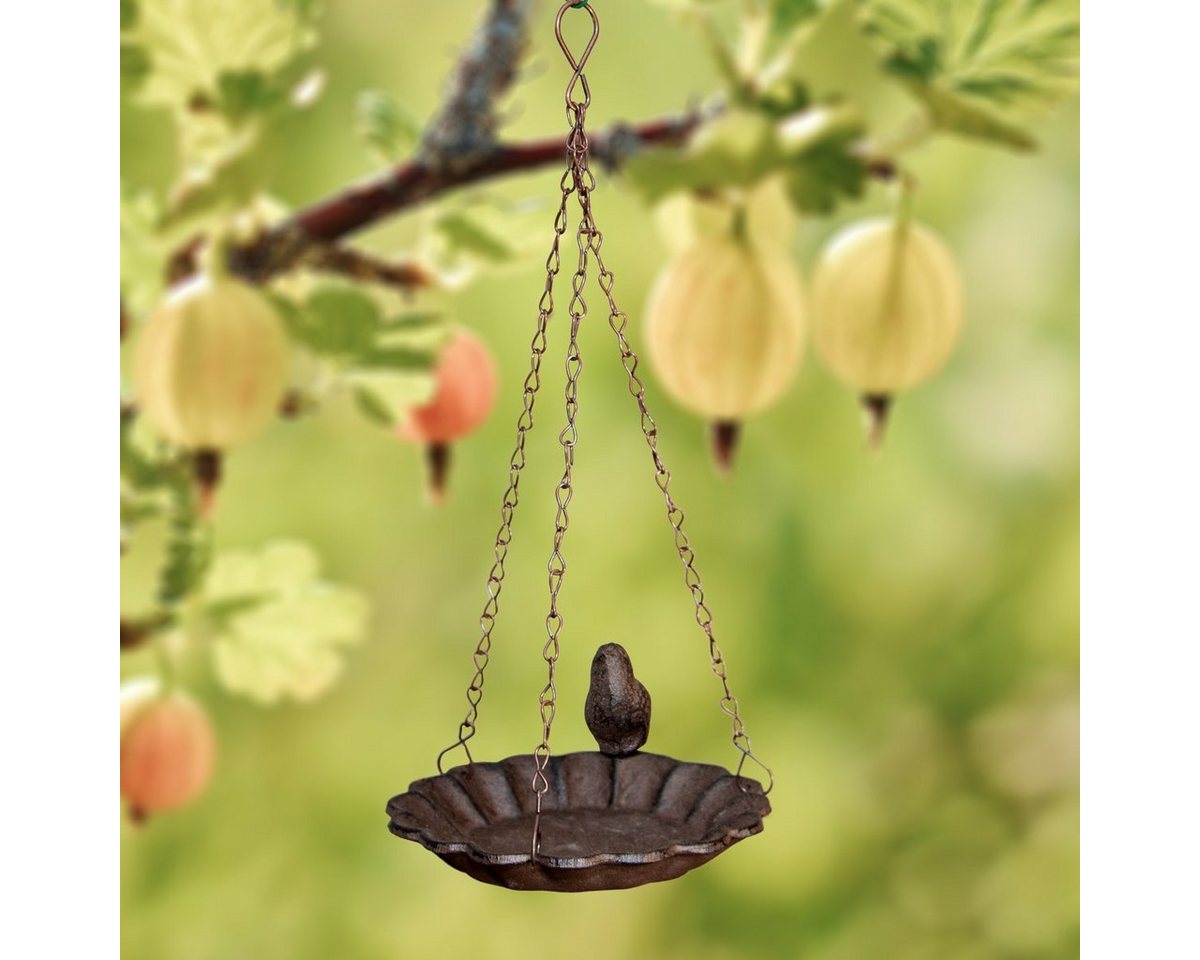 Antikas Gartenfigur Vogeltränke romantisch, Hängend, Vogelbad - Tränke, Futterschale für Bild 5