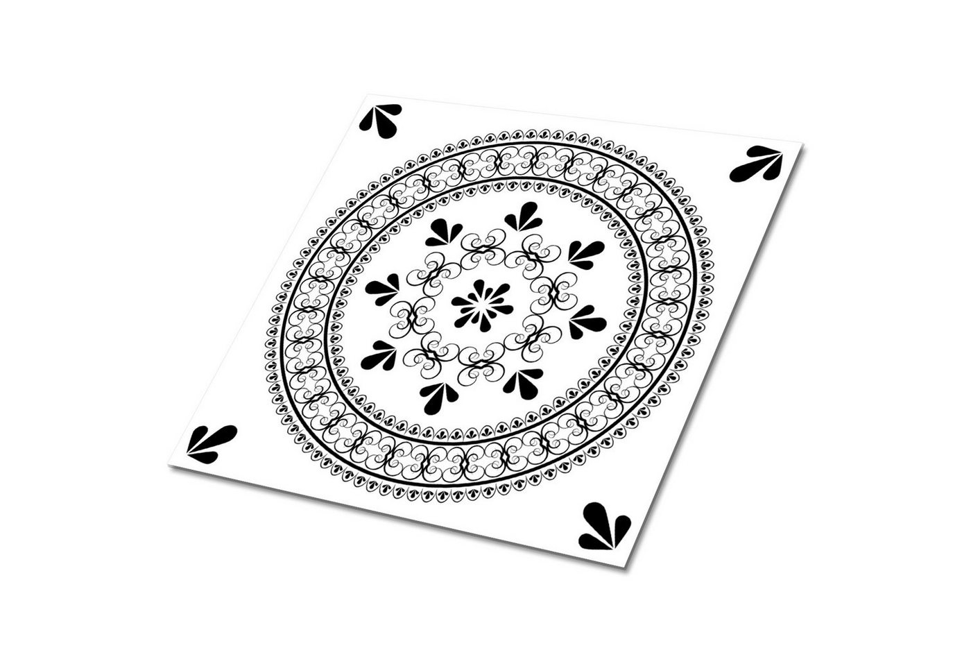 Tulup Vinylfliesen Selbstklebende Fliesen Platten PVC 30 cm x 30 cm Wandpaneele 9 Stück, Selbstklebende PVC-Fliesen Bild 4