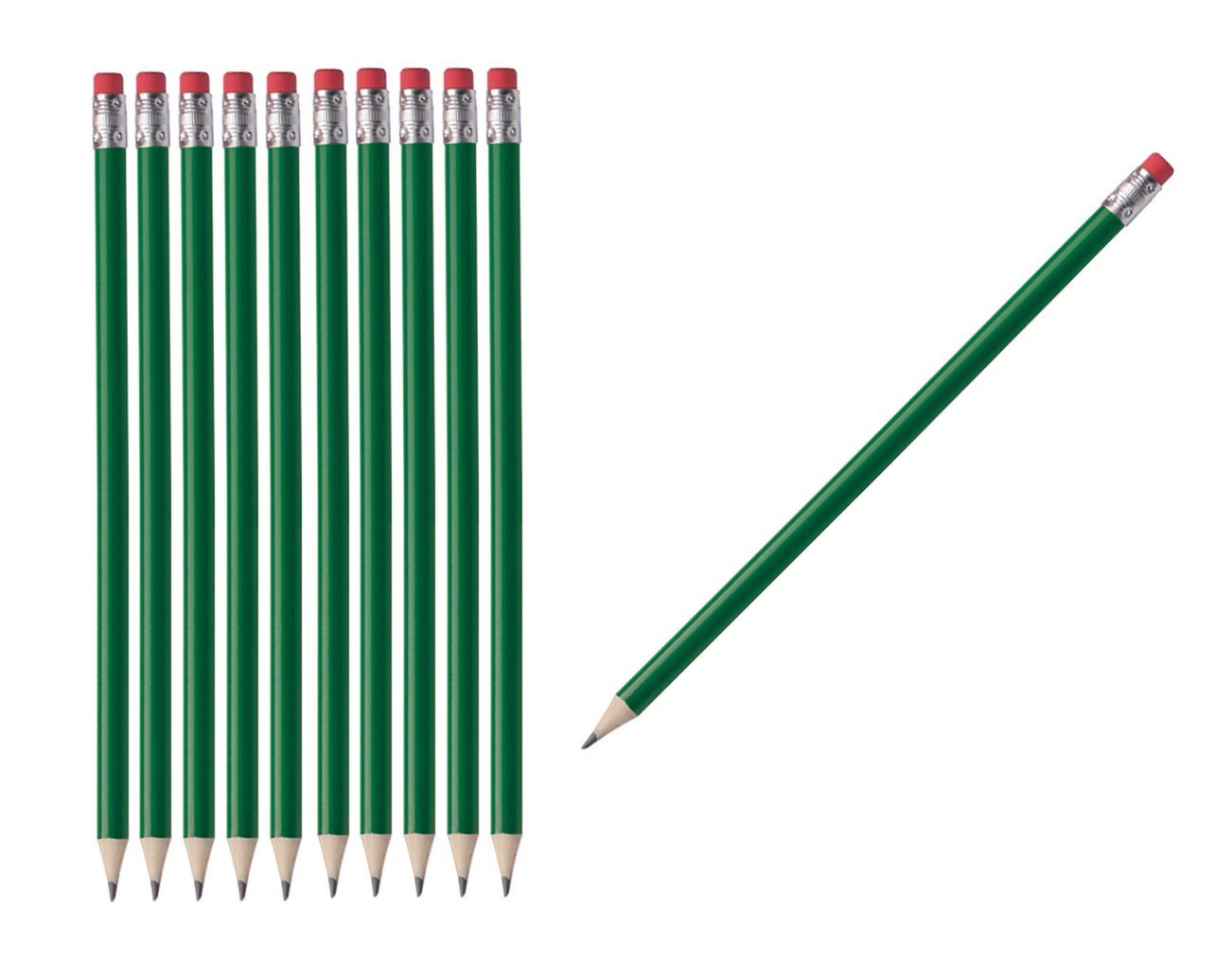Macma Bleistift 50 Bleistifte mit Radierer / HB / ohne Herstellerlogo / Farbe: lackier