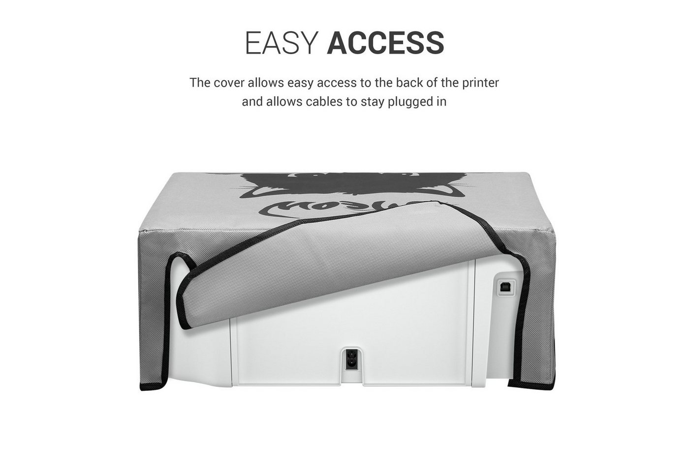 kwmobile Abdeckhaube Hülle für HP DeskJet 2755e / DeskJet 2720e / 2710e / 2820e / 2721e, Kamera Tasche zum Umhängen
