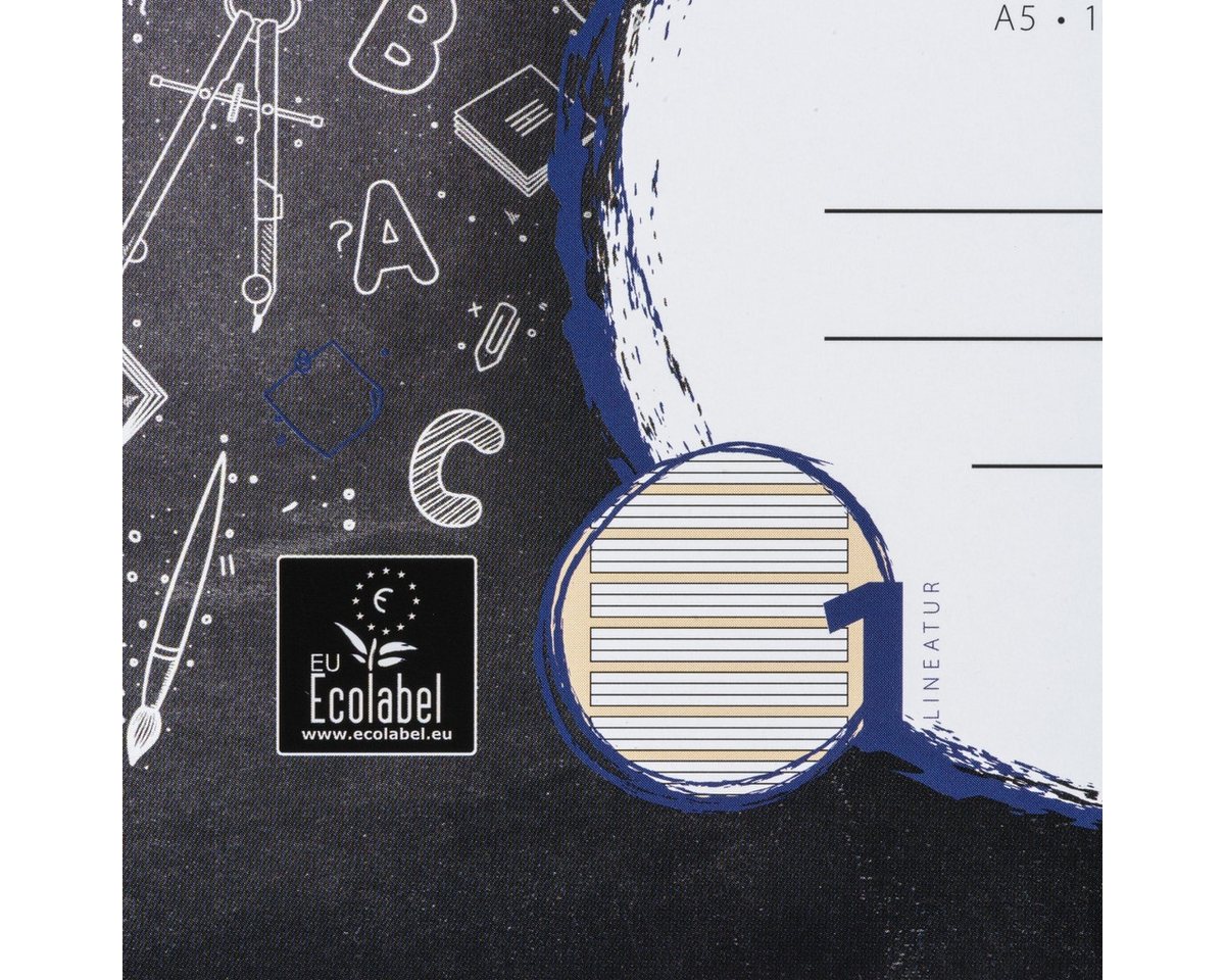 LANDRE Schulheft Schulheft A5 16 Blatt 80 g/qm Lineatur 1 (für alle Ausgangsschriften)