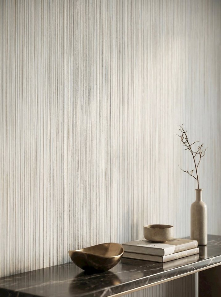 Newroom Vliestapete Amaris Taupe Tapete Vliestapete Blumen, Floral, Blumenranke, strukturiert, Mustertapete Bild 5