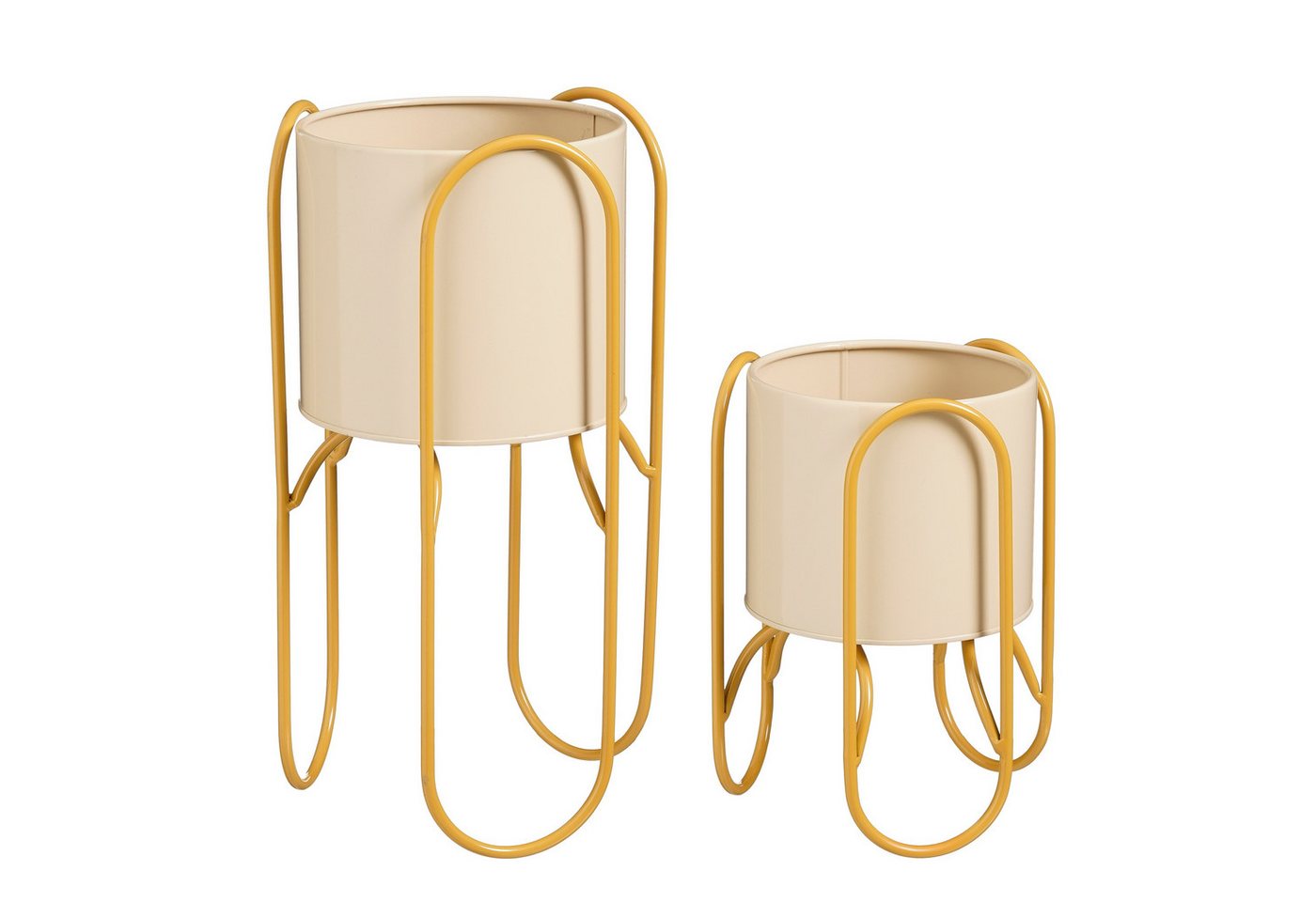 Mica Decorations Blumentopf Mica Decorations Donau Blumentopf – Set von 2 – Gelb Bild 3
