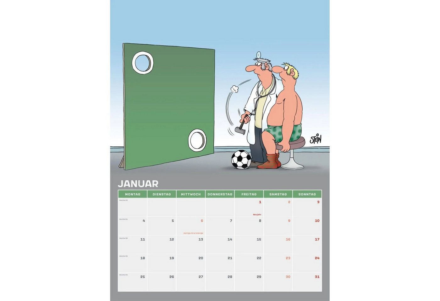 Lappan Verlag Wandkalender Uli Stein Männer Kalender 2027: Monatskalender für die Wand Bild 3