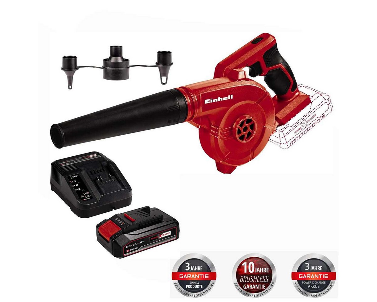 Einhell Akku-Laubbläser Akku-laubbläser TE-CB 18/180 Li - 18V mit Akku 2.5 Ah / Ladegerät Bild 5