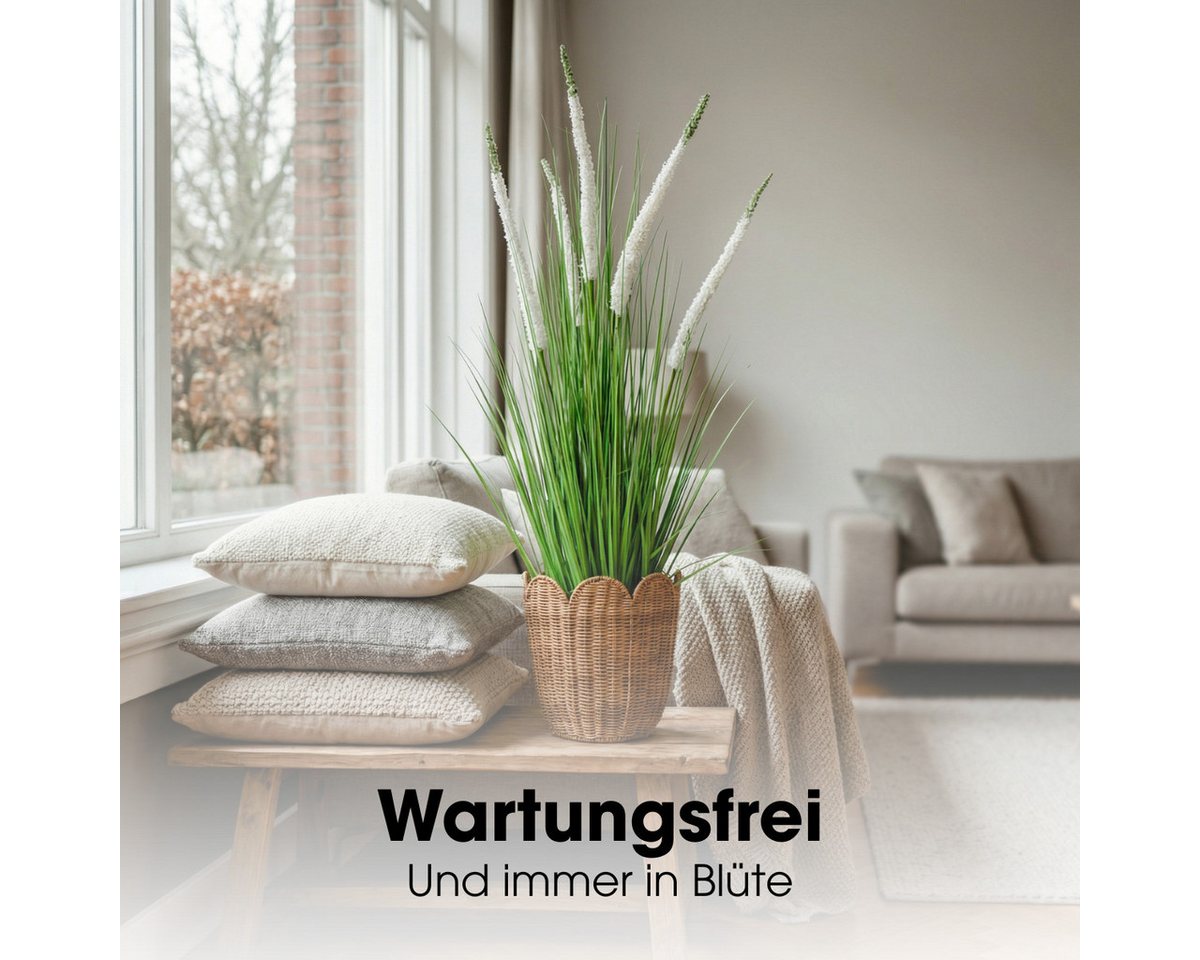Kunstpflanze Mica Decorations Eremurus – H110 x Ø35 cm – Grün, Weiß, Mica Decorations, Höhe 110 cm Bild 3