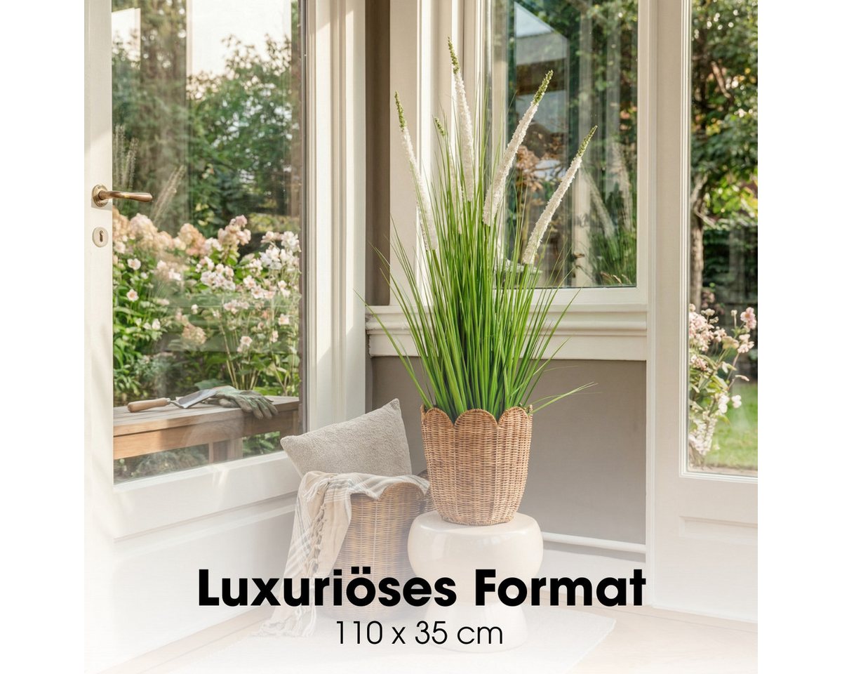 Kunstpflanze Mica Decorations Eremurus – H110 x Ø35 cm – Grün, Weiß, Mica Decorations, Höhe 110 cm Bild 5