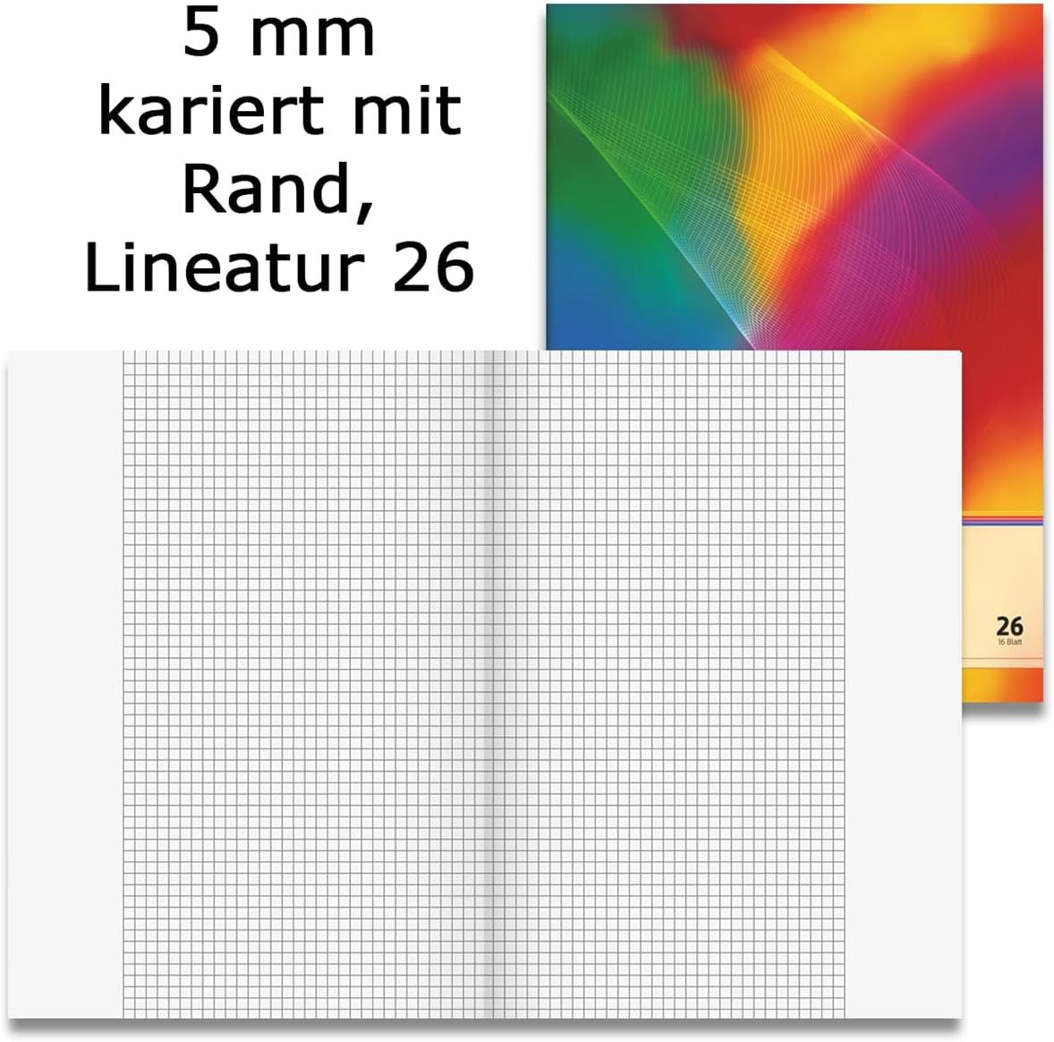 BRUNNEN Schulheft BRUNNEN Schulheft Lin.26, 16 Blatt DIN A4 - Doppelpack Bild 5