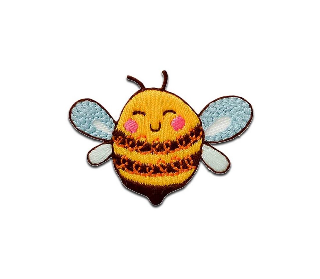 Mono-Quick Aufnäher Bügelbild, Aufbügler, Applikationen, Patches, Flicken, zum aufbügeln, PES, NY, Biene kindlich Tier - Größe: 3,3 x 4,5 cm Bild 3