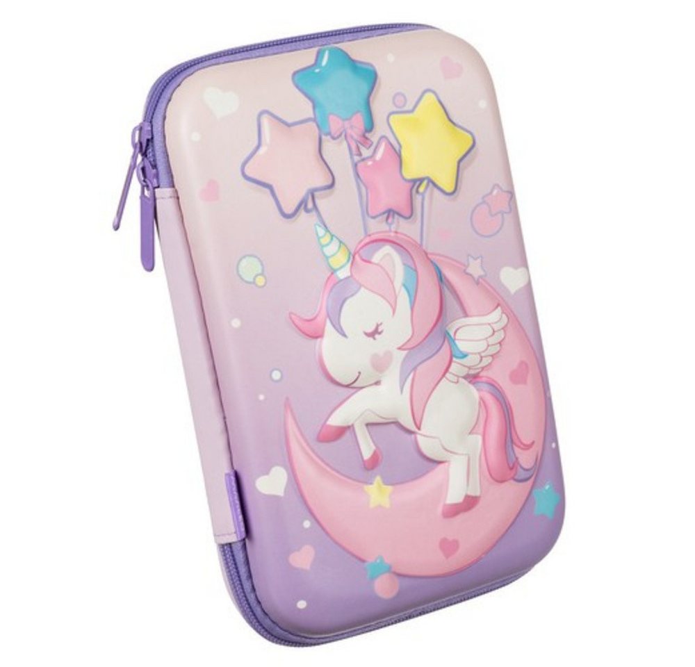 MAALEO Federmäppchen Federtasche Schreibwarentasche, (Spar-Set, 1-tlg., Einhorn-Design), Faltmäppchen zum verstauen von Stiften Bild 2