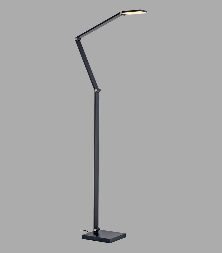 Paul Neuhaus LED Stehlampe SAMSKY, Grau, Aluminium, Touchsensor, Anpassung der Farbtemperatur, Dimmfunktion, LED fest integriert, Extra-Warmweiß, Neutralweiß, Memoryfunktion, Verstellbar, B 50,5 x H 161 x T 17,5 cm Bild 4