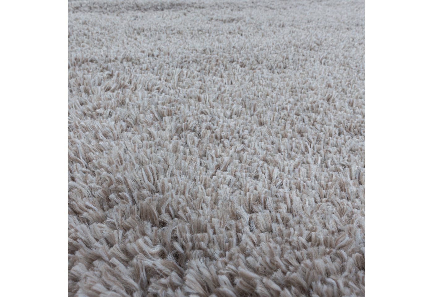 KADIMA DESIGN Teppich SALZACH Shaggy Langflor Wohnzimmer Schlafzimmer Waschbar Esszimmer, Läufer, Höhe: 52 mm, Beige, 60x110 cm, Wohnzimmerteppich Strapazierfähig Waschbar Bild 3