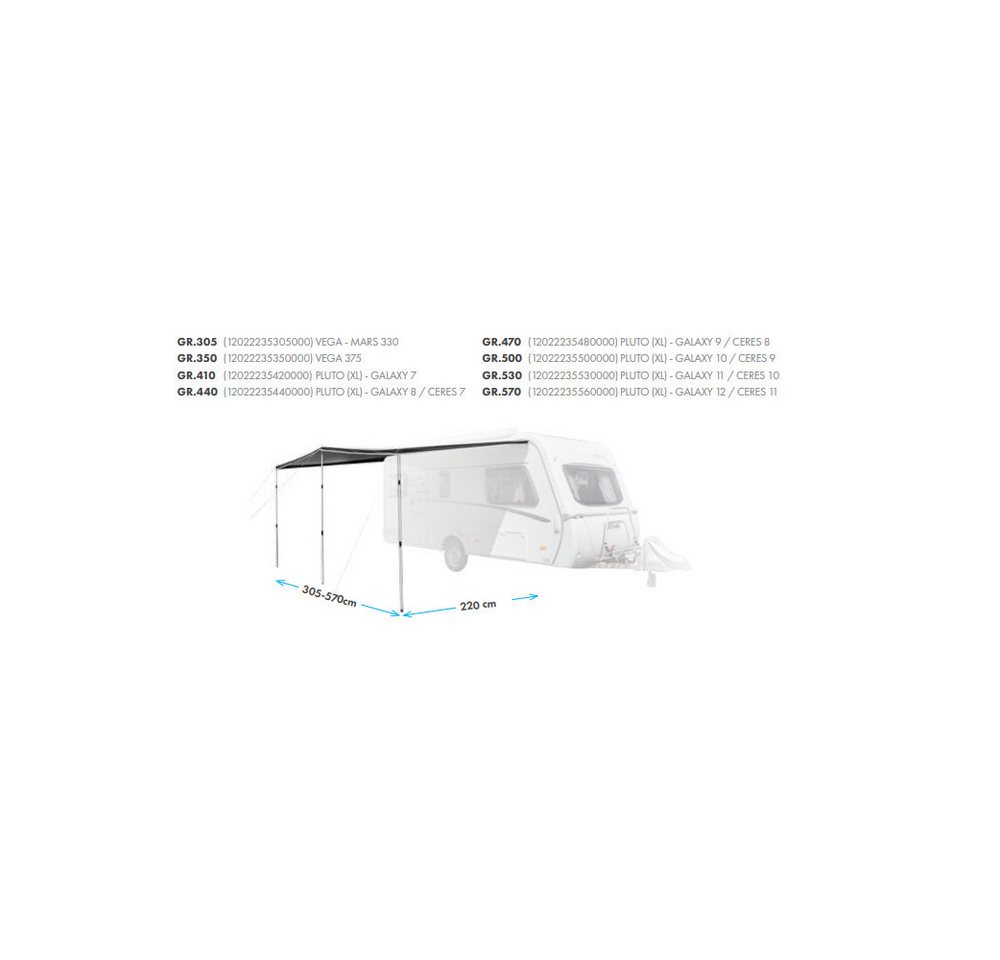 Westfield Schutzdach Westfield - Canopy Shady Pro 500 cm
