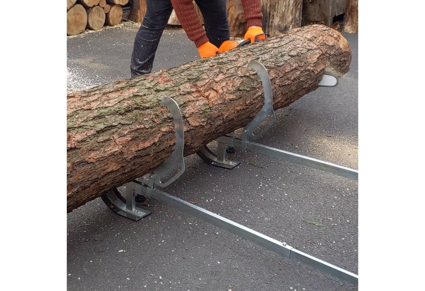 Forest Master Sägestation Forest Master© Holzheber Set FMLL mit 2 Hebeeinheiten Bild 3